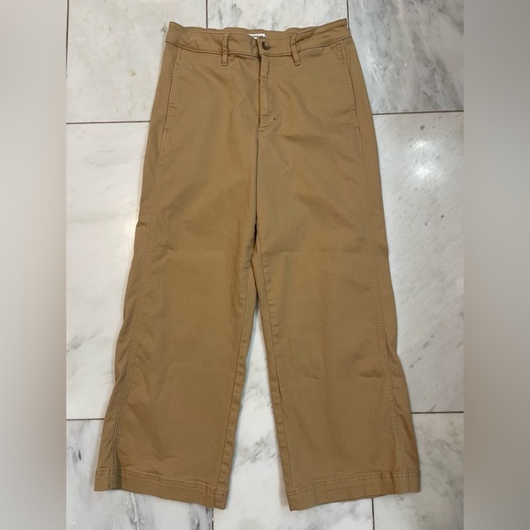 Vigoss women’s Duu Dylan wide barrel leg khaki color crop pants waist 31 - Picture 1 of 10